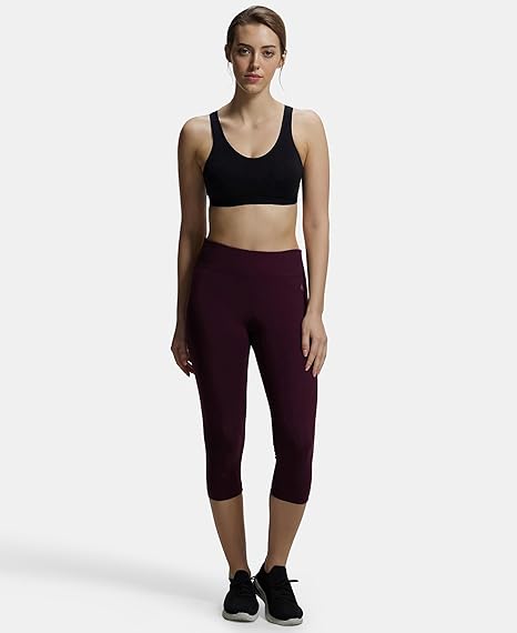 Jockey 1376 Women’s Wirefree Cotton Active Bra – Non-Padded Full Coverage Slip-On with Wider Straps & Moisture Move